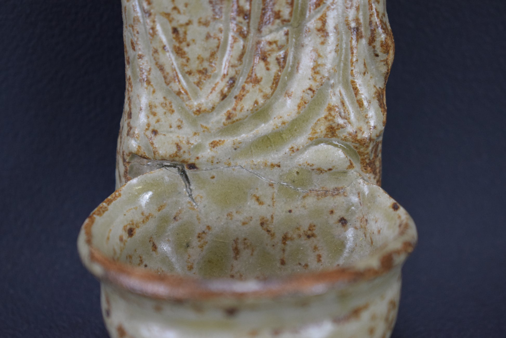 Pottery Holy Water Font - Charmantiques