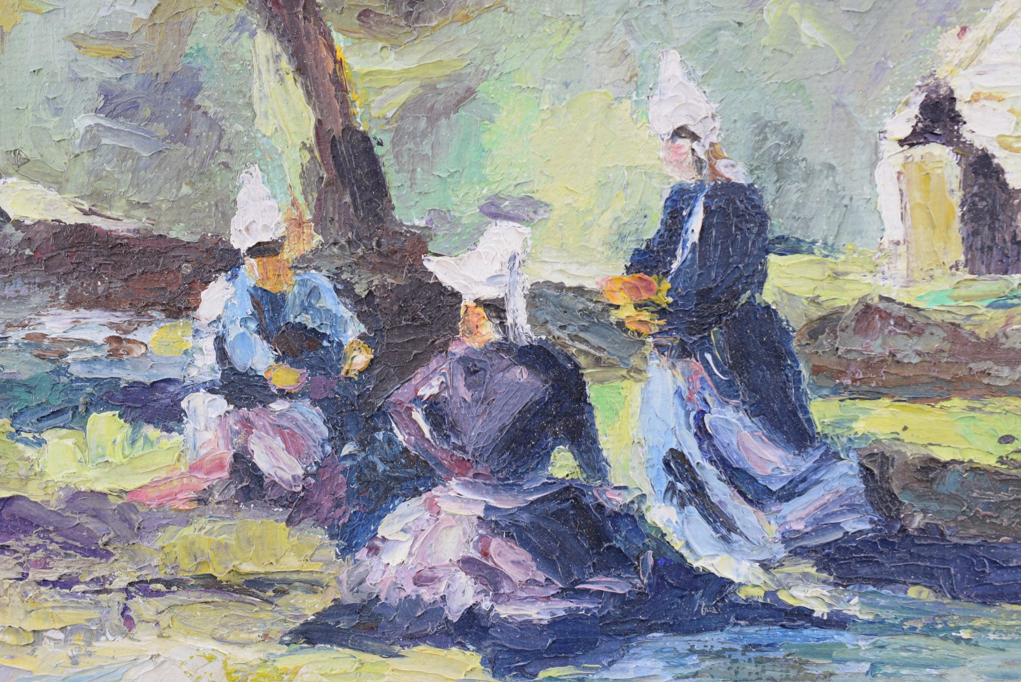 Impressionist Oil Painting on Canvas Signed Prudent Church