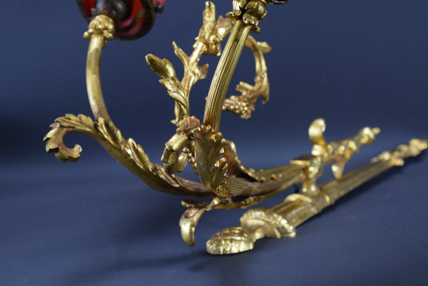 Large Twin Bronze Wall Sconce