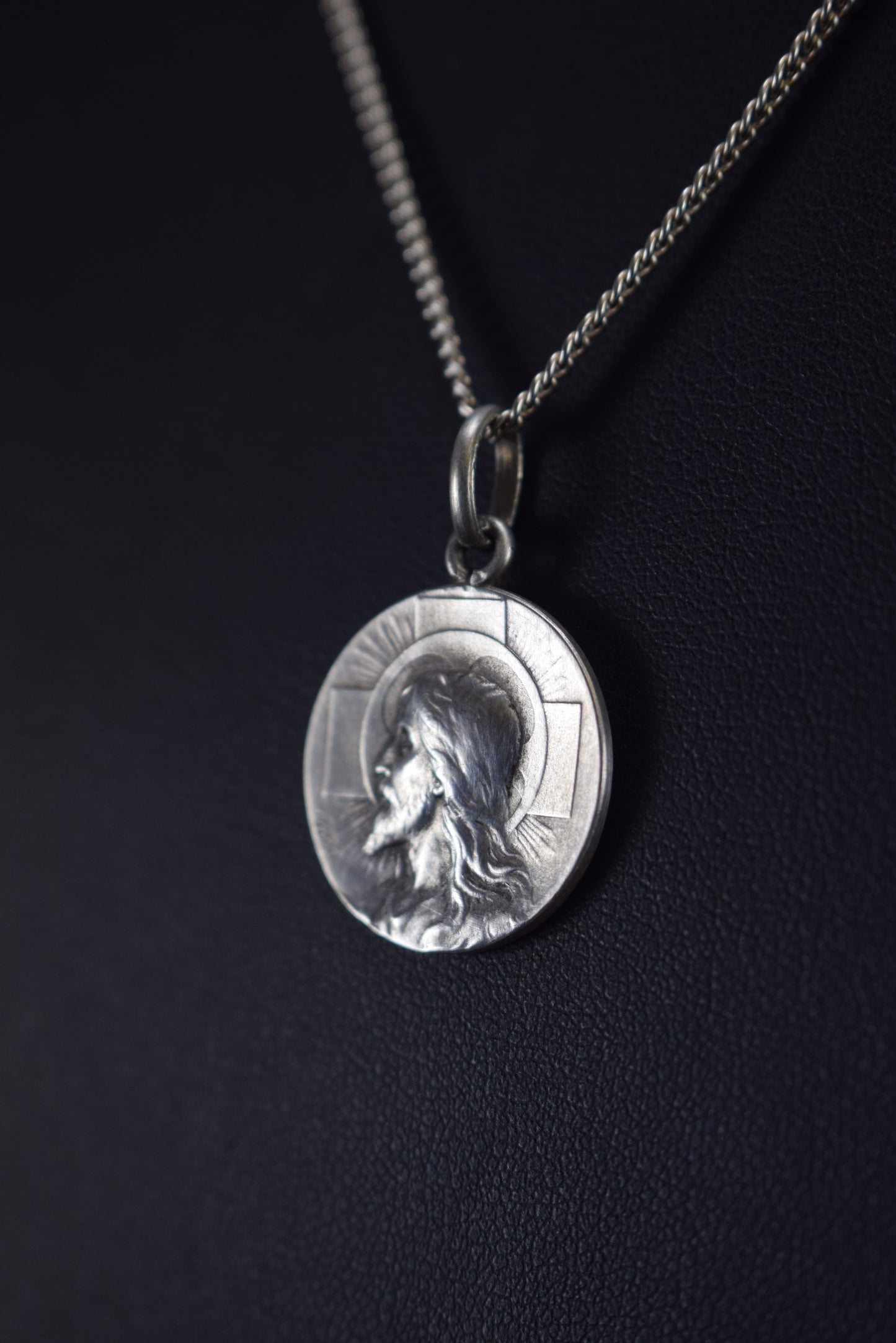 Médaille du Christ en argent sterling