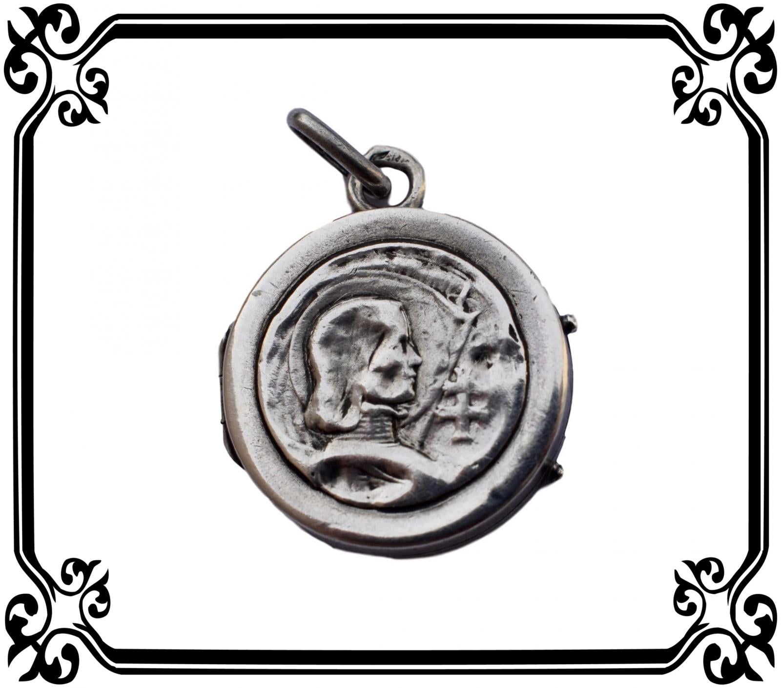 Joan of Arc Medal Reliquary - Charmantiques