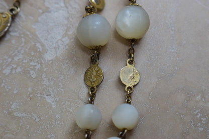 Mother of Pearl and Gold Vintage Rosary