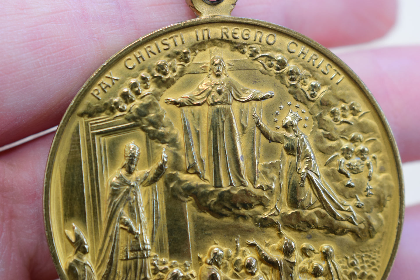 Large Holy Year 1925 Medal Signed Kissing