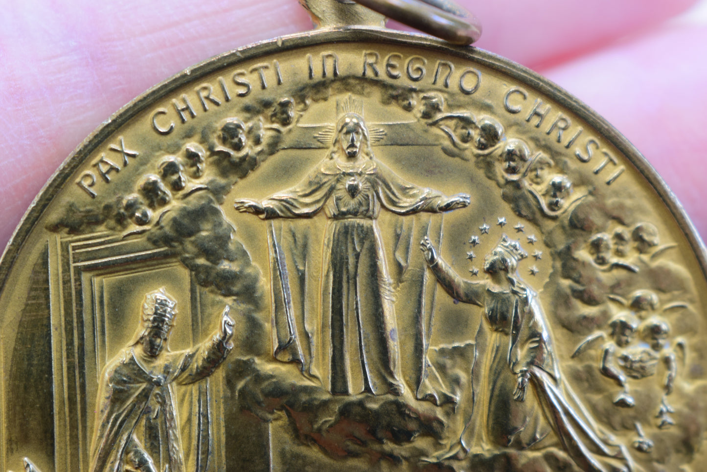 Large Holy Year 1925 Medal Signed Kissing