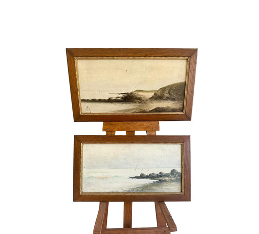 Pair of Seascape Oil Paintings by Maurice Proust