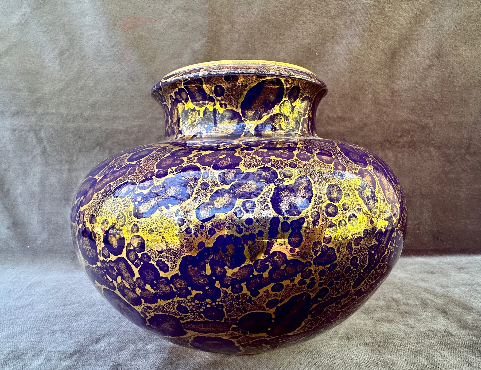 RARE French Vintage Vase Sèvres Earthenware Jean Mazeaud Jean Faverot 1930