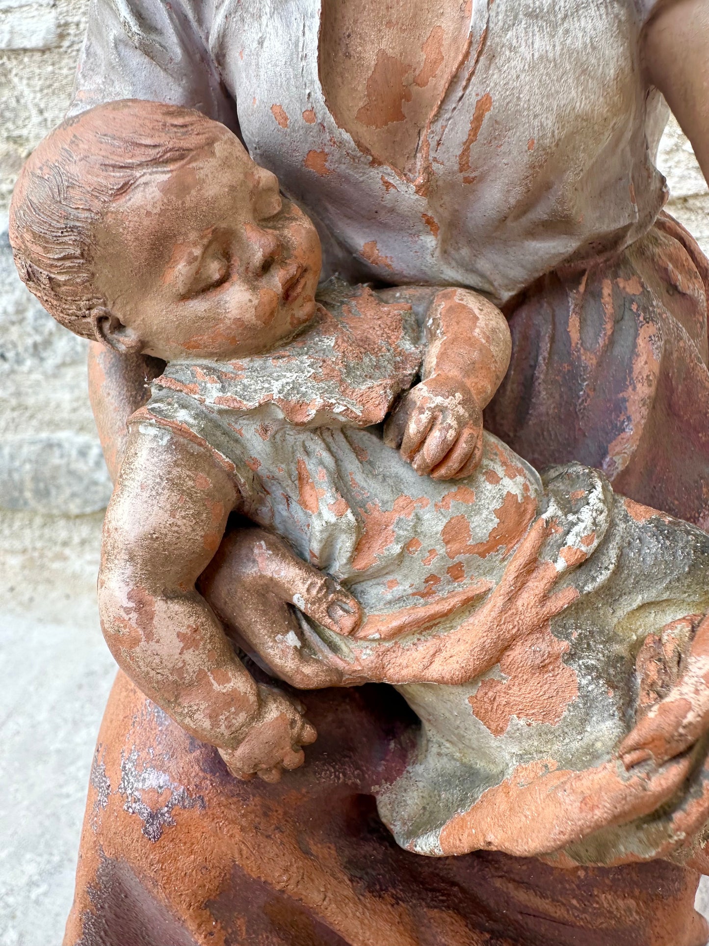 Motherhood Terracotta Sculpture by LE GULUCHE and HANNE