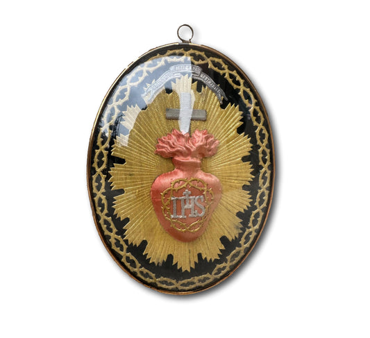 Rare Sacred Heart Reliquary