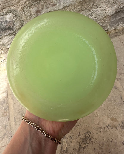 Vase Opaline Verte Des Années 1800