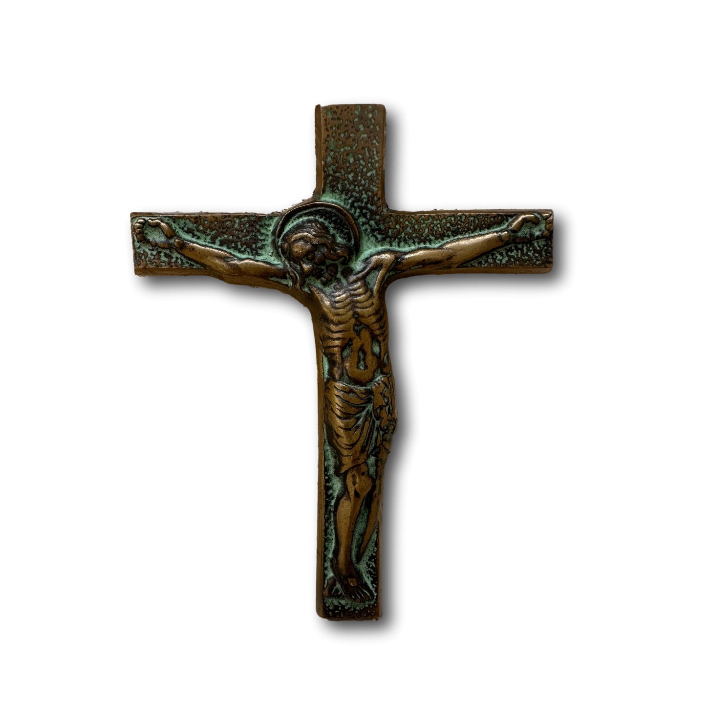 Crucifix mural en bronze Max Le Verrier