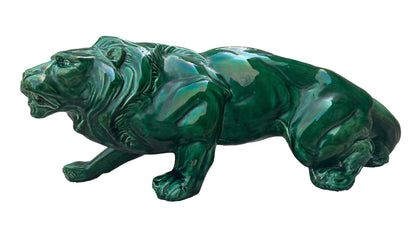 Art Deco Ceramic Lion Statue 1940's