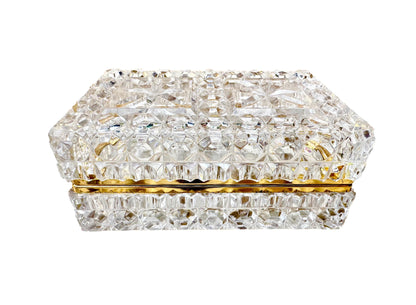 Large Crystal Hinged Box