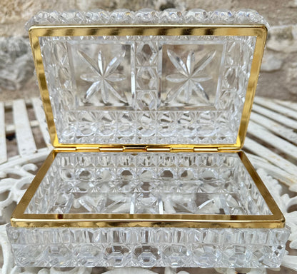 Large Crystal Hinged Box