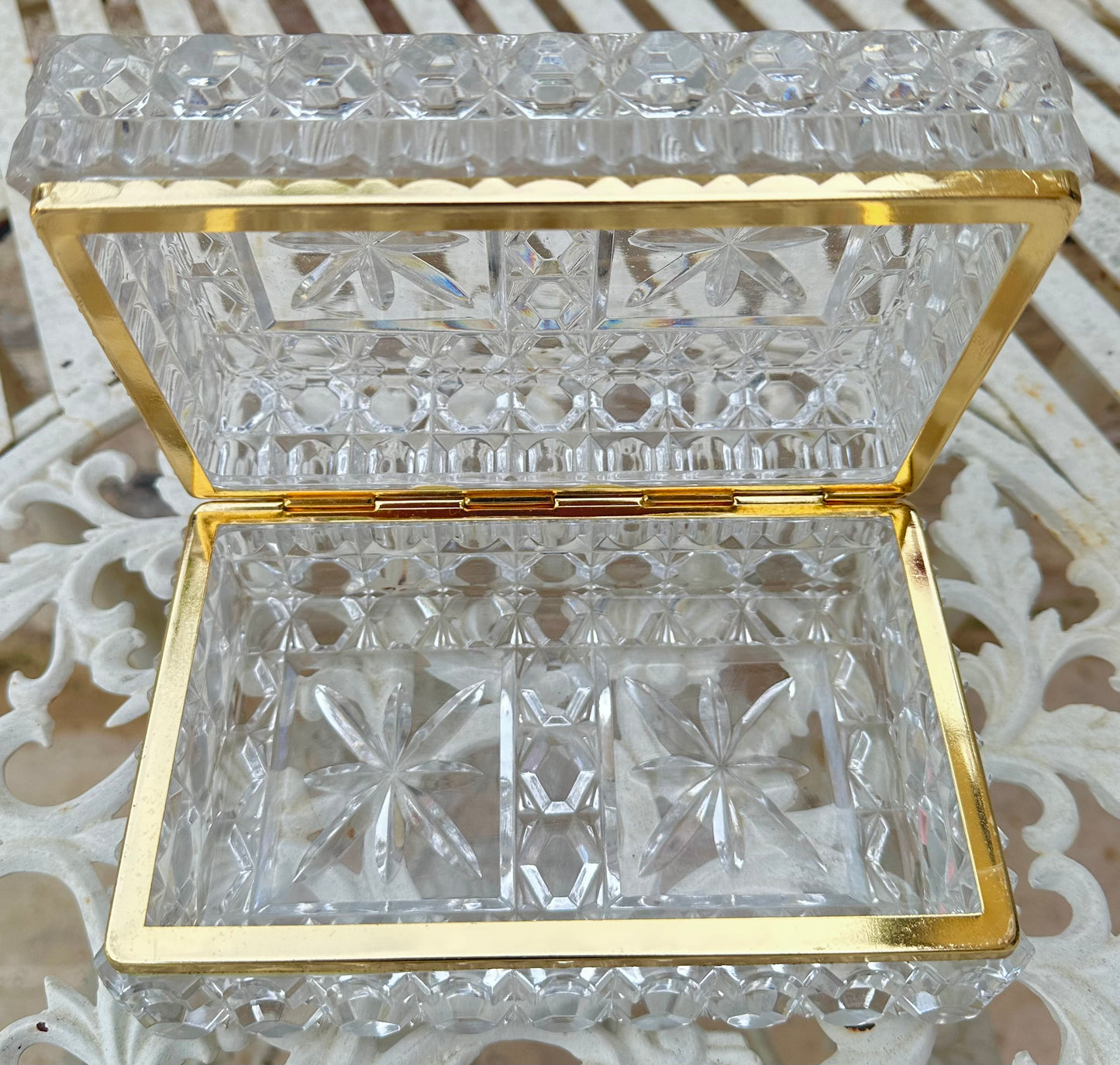 Large Crystal Hinged Box