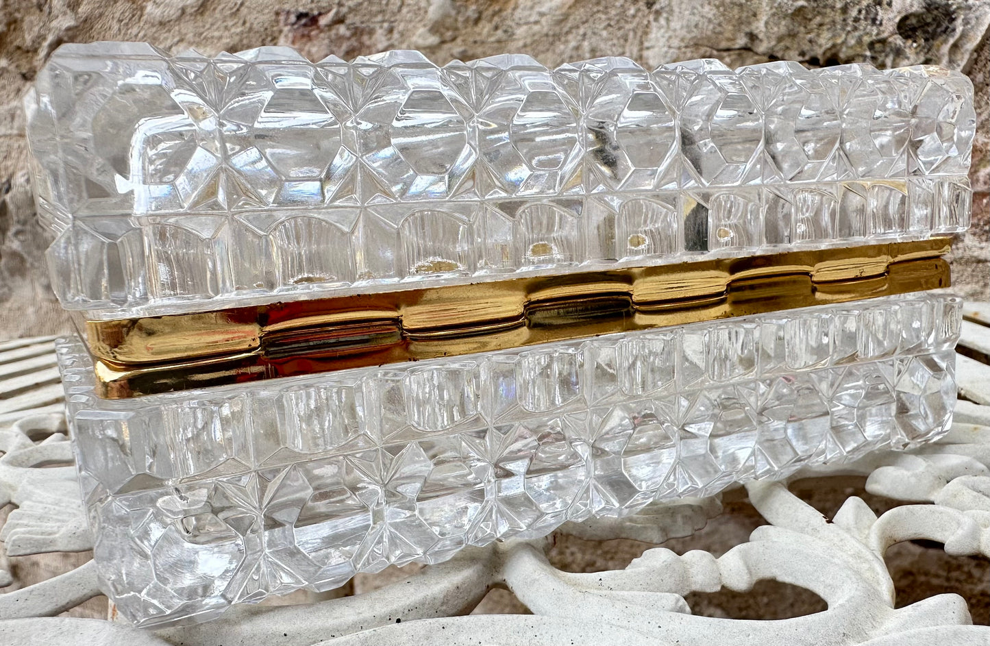 Large Crystal Hinged Box