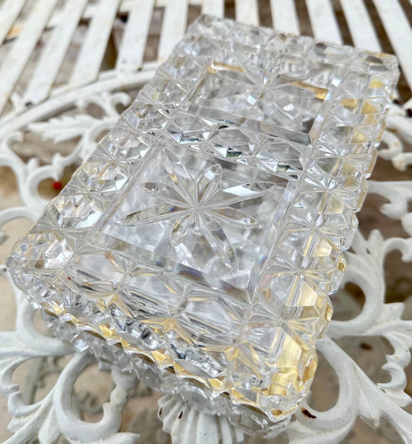 Large Crystal Hinged Box