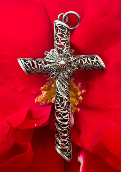 Filigree Silver Cross