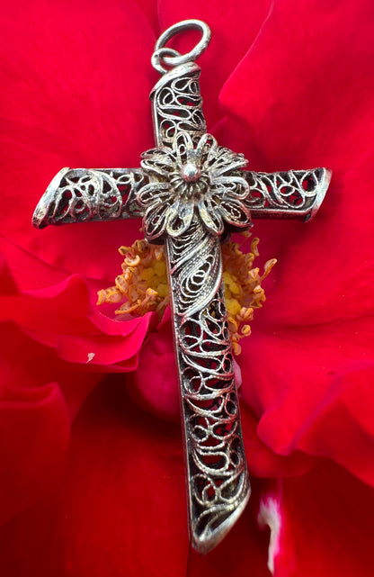 Filigree Silver Cross