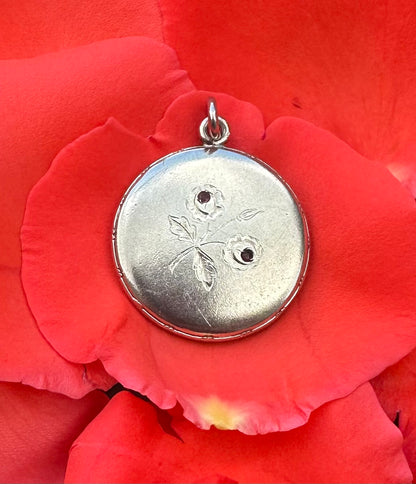 Silver Floral Medallion