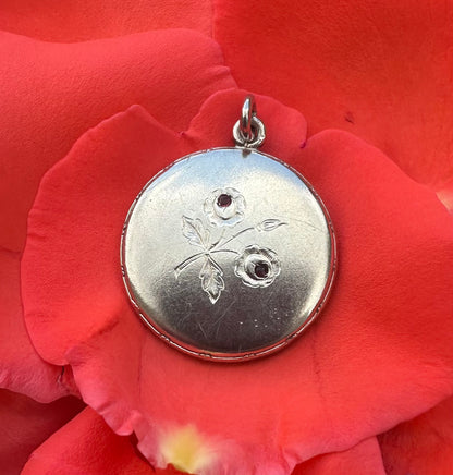 Silver Floral Medallion