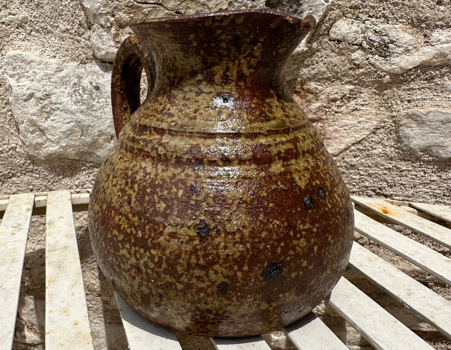 Stoneware Pottery Pitcher