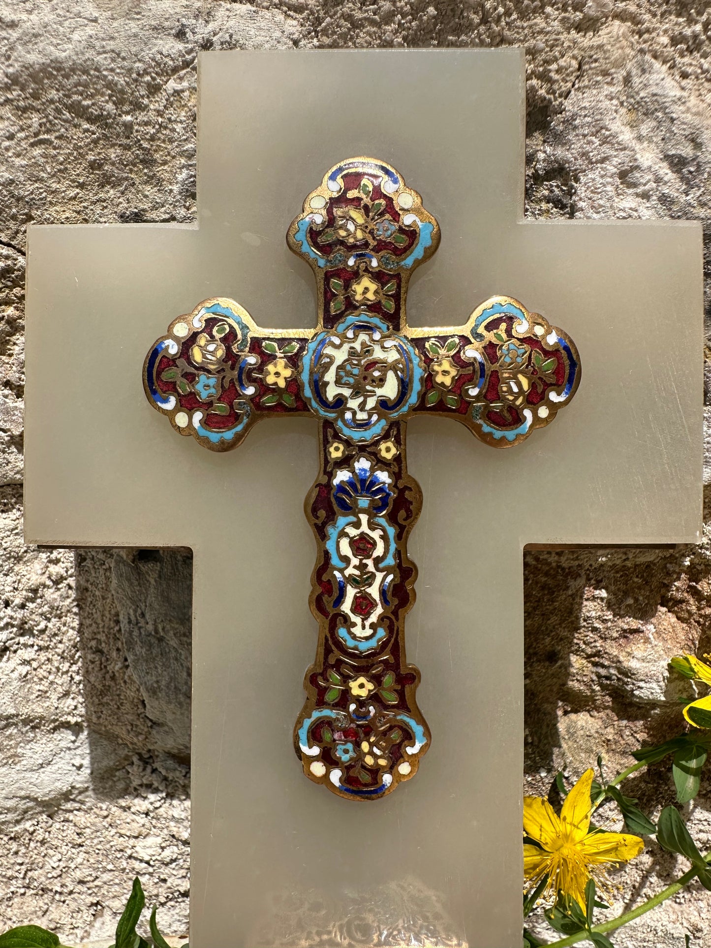 Cloisonne Enamel Holy Water Font