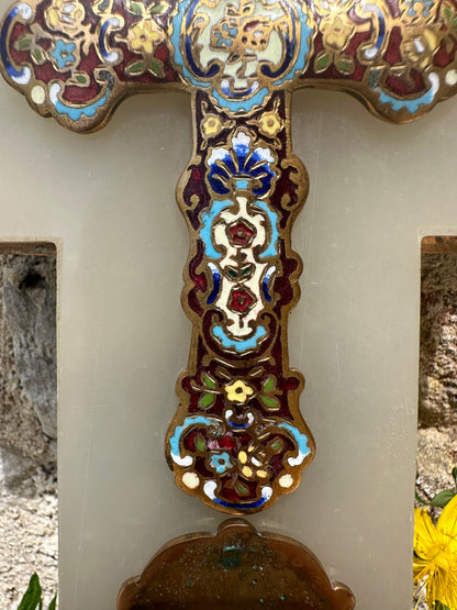 Cloisonne Enamel Holy Water Font