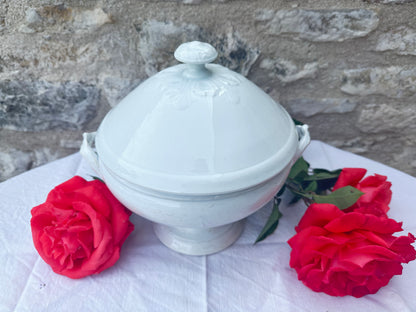 Luneville White Soup Tureen