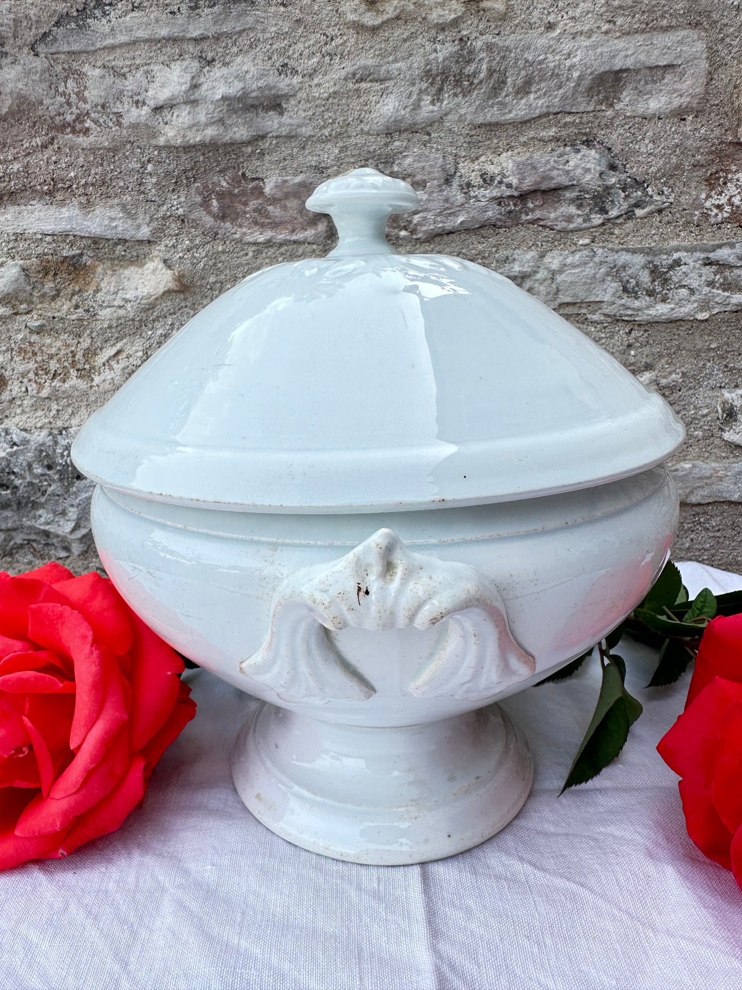 Luneville White Soup Tureen