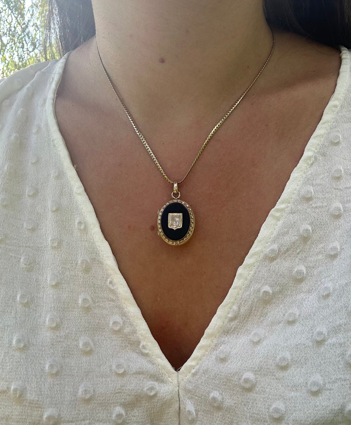 Black Onyx Locket