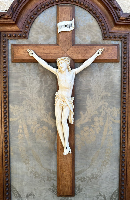 Large Carved Crucifix