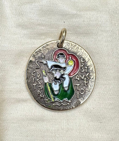 St Christopher Medal by Elie Pellegrin