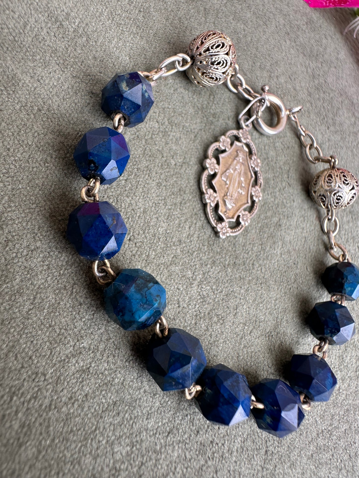 Lapis lazuli Filigree Bracelet