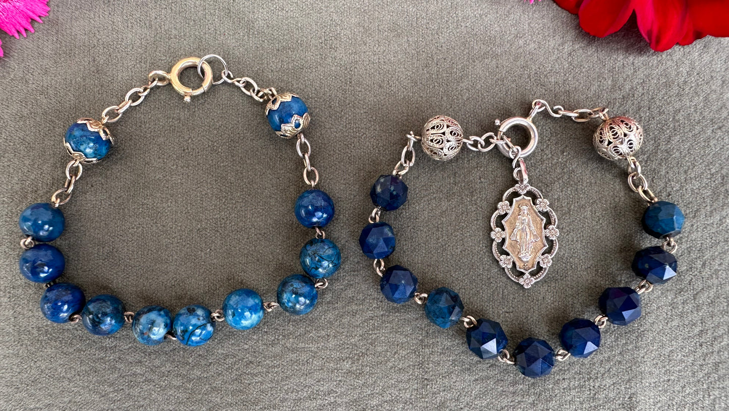 Lapis Lazuli Rosary Bracelet