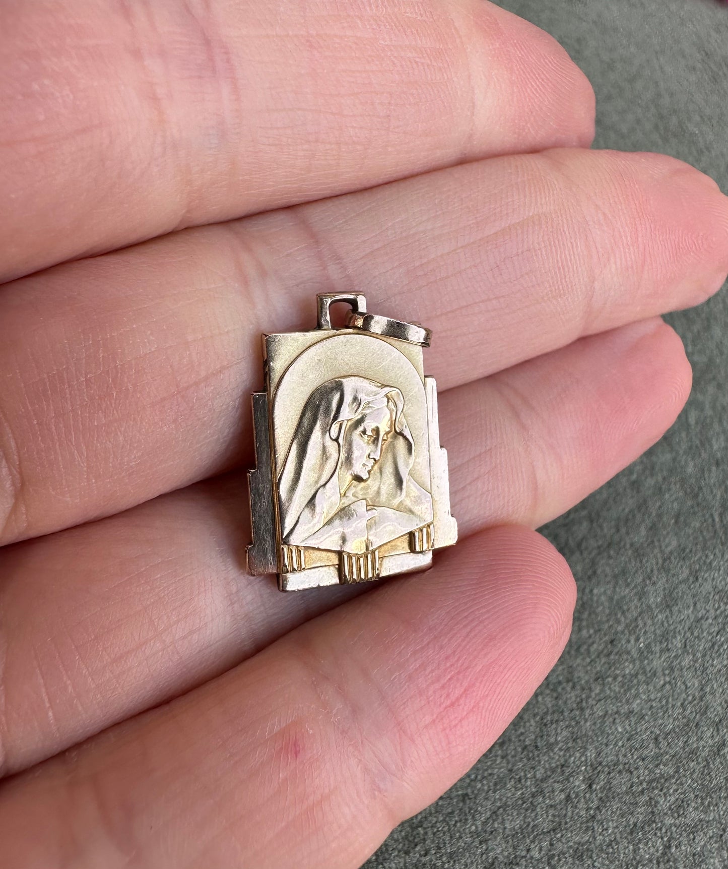 Mater Dolorosa Gold-filled Pendant