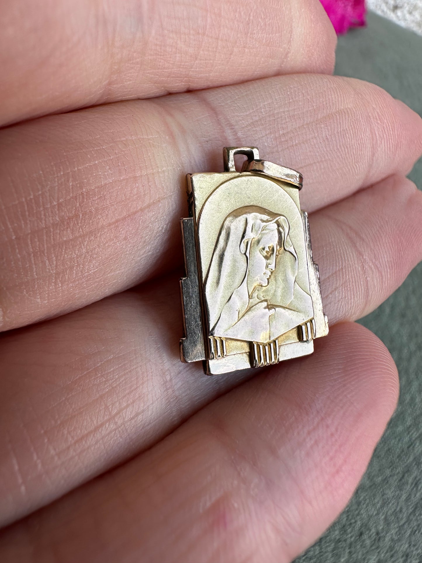 Mater Dolorosa Gold-filled Pendant