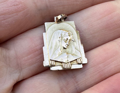 Mater Dolorosa Gold-filled Pendant