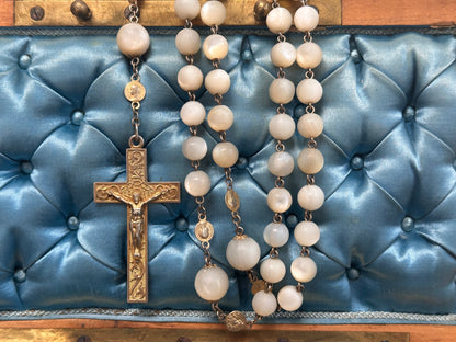 Mother of Pearl and Gold Vintage Rosary