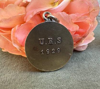 Bronze St Joan of Arc pendant