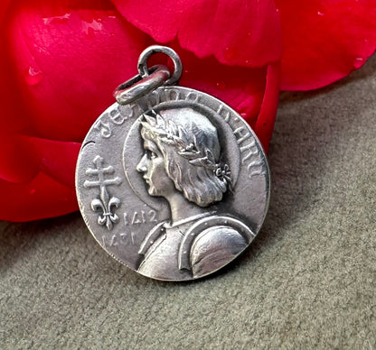 Silver St Joan of Arc Pendant