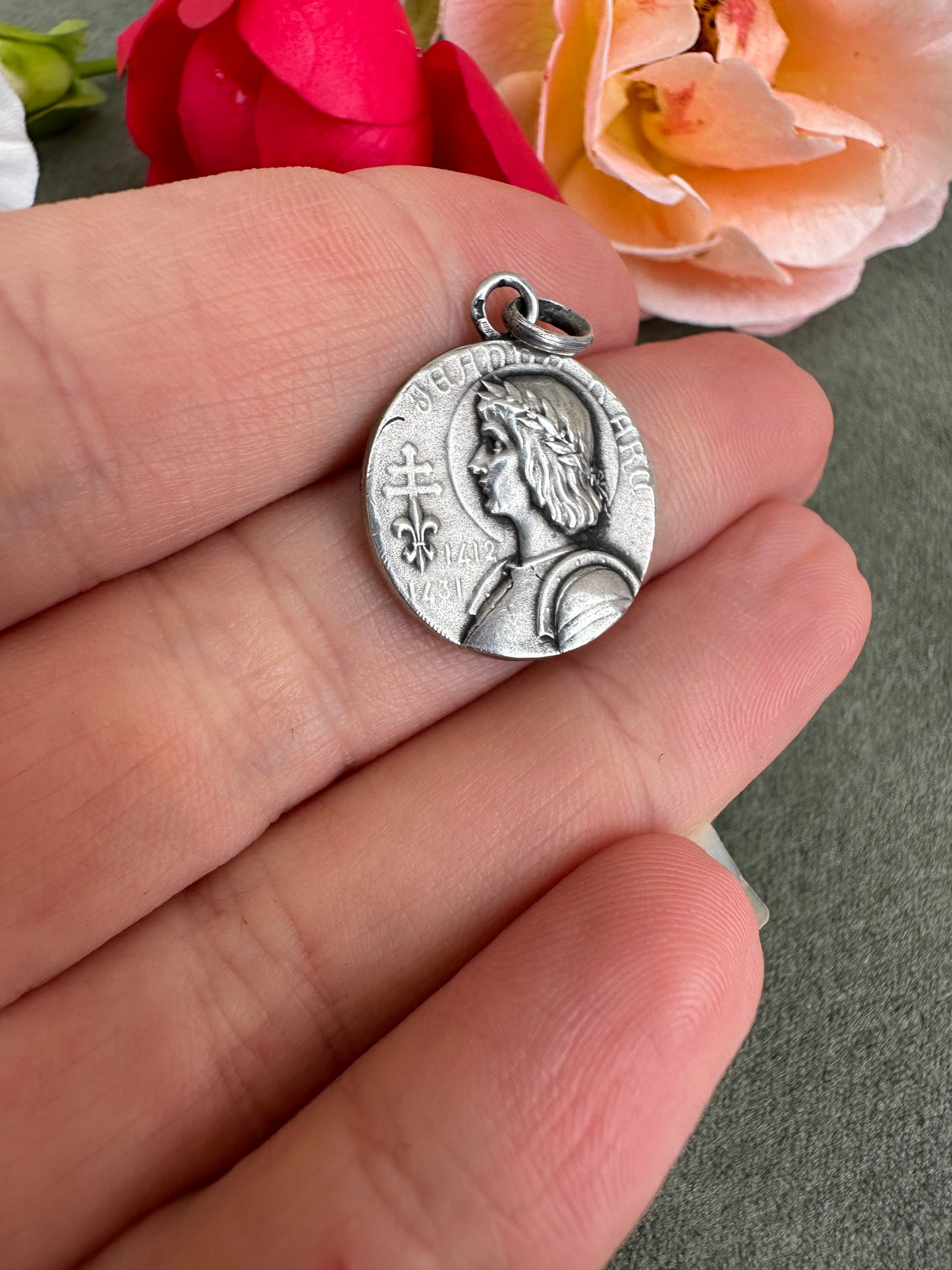 Silver St Joan of Arc Pendant