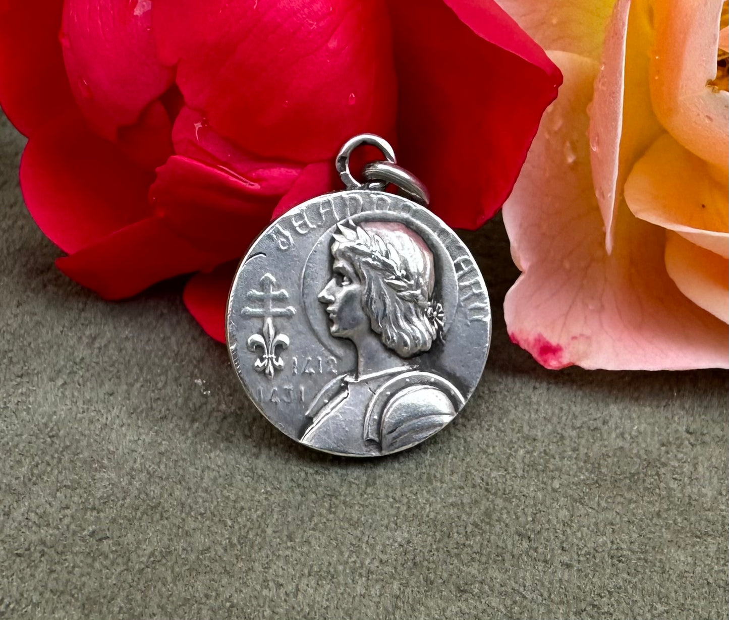 Silver St Joan of Arc Pendant