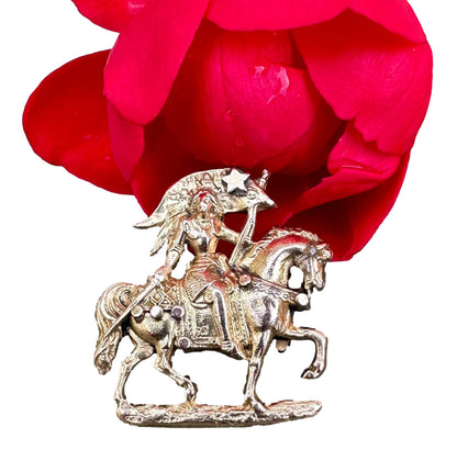 St Joan of Arc on Horseback Brooch