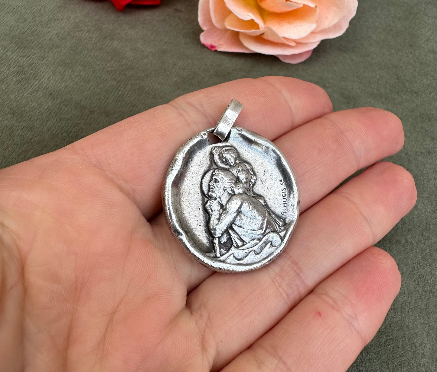 St Christopher Pendant by A Augis