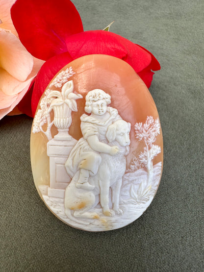 Victorian Dog Cameo