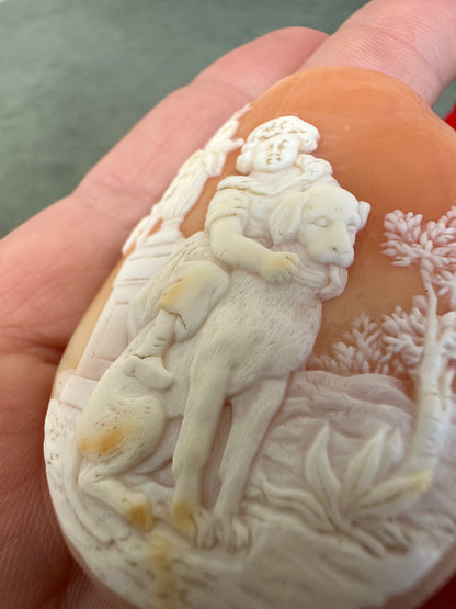 Victorian Dog Cameo