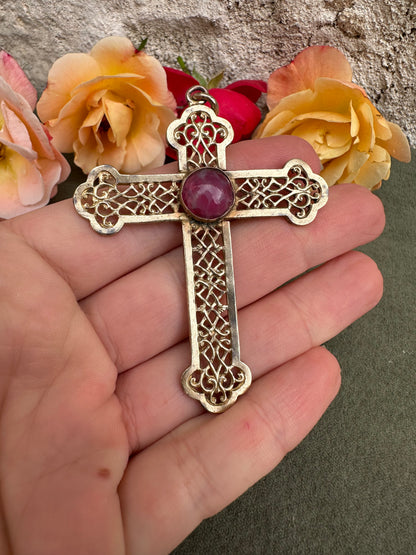 Byzantine Design Cross Pendant