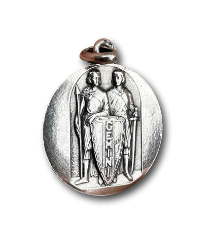 Silver Gemini Pendant by Becker