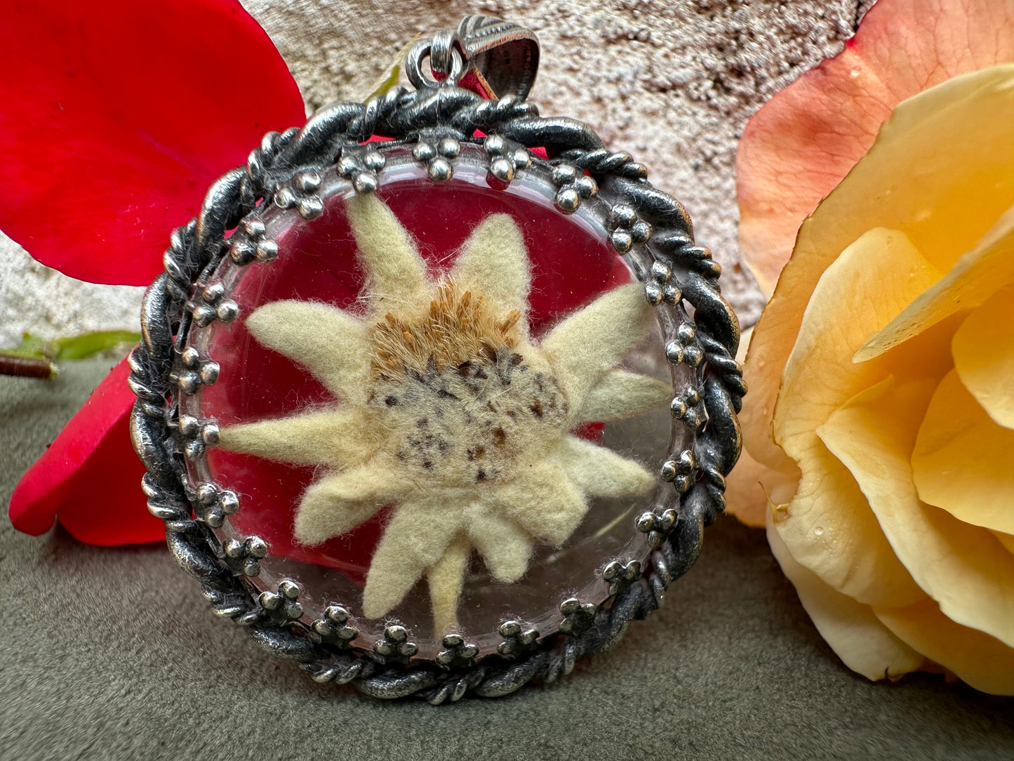 Edelweiss Medallion Pendant