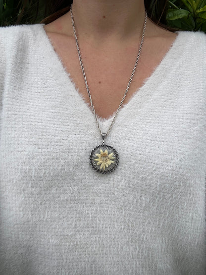 Edelweiss Medallion Pendant